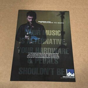 Shannon Leto of 30 Seconds to Mars - DW DRUMS - 2010 Print Advertisement